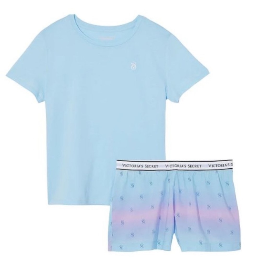 Victoria's Secret Rainbow Color Short Pajama Set Size Medium